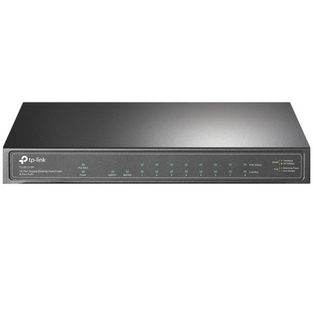 TP-Link TL-SG1210P Non gestito Gigabit Ethernet (10/100/1000) Supporto Power over Ethernet (PoE) Grigio