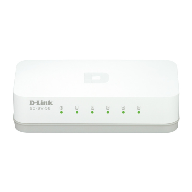 D-Link GO-SW-5E/E switch di rete Non gestito Fast Ethernet (10/100) Bianco