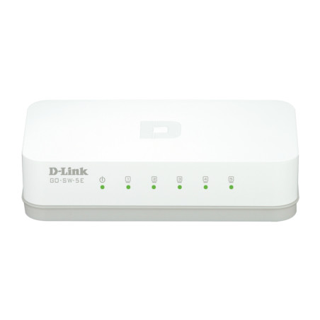 D-Link GO-SW-5E E switch di rete Non gestito Fast Ethernet (10 100) Bianco