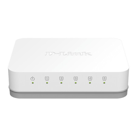 D-Link GO-SW-5G Non gestito Gigabit Ethernet (10 100 1000) Bianco