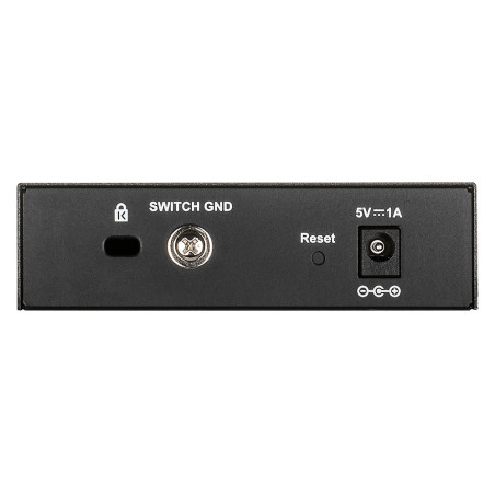 D-Link DGS-1100-05V2/E switch di rete Gestito L2 Gigabit Ethernet (10/100/1000) Nero