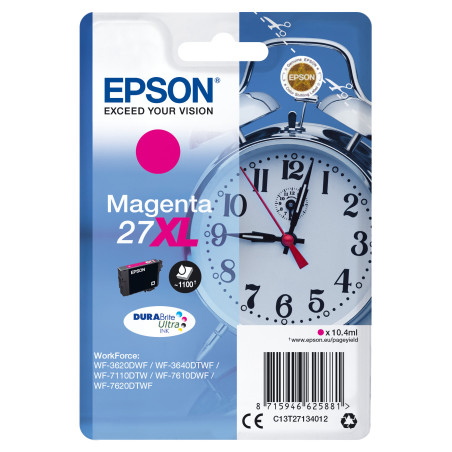 Epson Alarm clock Cartuccia Sveglia Magenta Inchiostri DURABrite Ultra 27XL