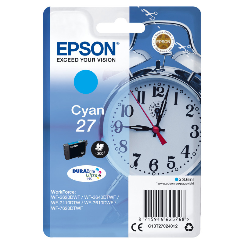 Epson Alarm clock Cartuccia Sveglia Ciano Inchiostri DURABrite Ultra 27