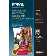 Epson Value Glossy Photo Paper - 10x15cm - 20 Fogli