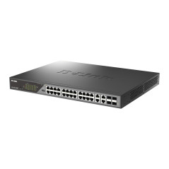 D-Link DSS-200G-28MP switch di rete Gestito L2 Gigabit Ethernet (10 100 1000) Supporto Power over Ethernet (PoE) 1U Grigio