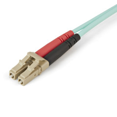 StarTech.com Cavo in fibra ottica multimodale da LC/UPC a LC/UPC OM4 da 5 m - Fibra LOMMF/VCSEL Zipcord da 50/125 µm, Reti 100G