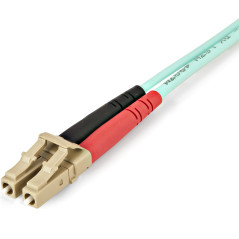 StarTech.com Cavo in fibra ottica multimodale da LC UPC a LC UPC OM4 da 5 m - Fibra LOMMF VCSEL Zipcord da 50 125 µm, Reti 100G