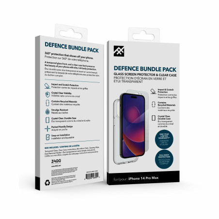 IFROGZ Defence Bundle Pack custodia per cellulare 17 cm (6.7") Cover Trasparente