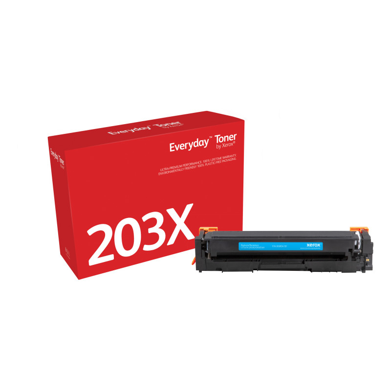 Everyday Toner ™ di Xerox Ciano compatibile con HP 202X (CF541X/CRG-054HC), High capacity