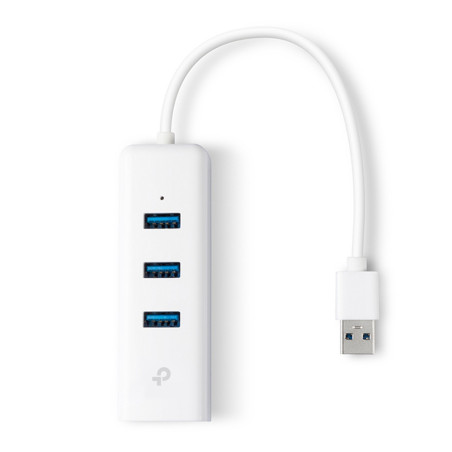 TP-Link UE330 replicatore di porte e docking station per laptop Cablato USB 3.2 Gen 1 (3.1 Gen 1) Type-A Bianco