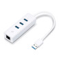 TP-Link UE330 replicatore di porte e docking station per laptop Cablato USB 3.2 Gen 1 (3.1 Gen 1) Type-A Bianco