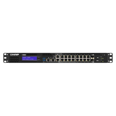 QNAP QGD-1602-C3758-16G switch di rete Gestito L2 2.5G Ethernet (100/1000/2500) Nero, Grigio