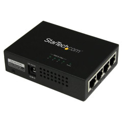 StarTech.com Iniettore midspan Gigabit Power over Ethernet (PoE) a 4 porte - 802.3at af