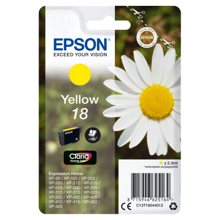 Epson Daisy Cartuccia Margherita Giallo Inchiostri Claria Home 18