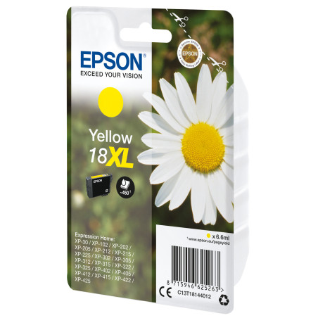 Epson Daisy Cartuccia Margherita Giallo Inchiostri Claria Home 18XL