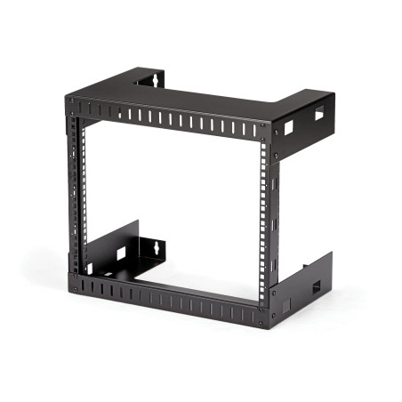 StarTech.com 8U 19" Rack di rete per montaggio a parete a 2 staffe - Rack open frame a muro profondo 30cm. Rack per