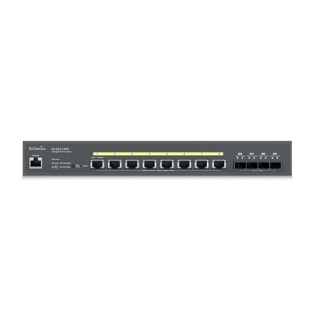 EnGenius ECS2512FP switch di rete Gestito L2+ 2.5G Ethernet (100 1000 2500) Supporto Power over Ethernet (PoE) Nero