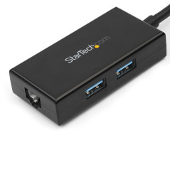 StarTech.com Adattatore USB 3.0 a Ethernet Gigabit con Hub USB a 2 porte incorporato