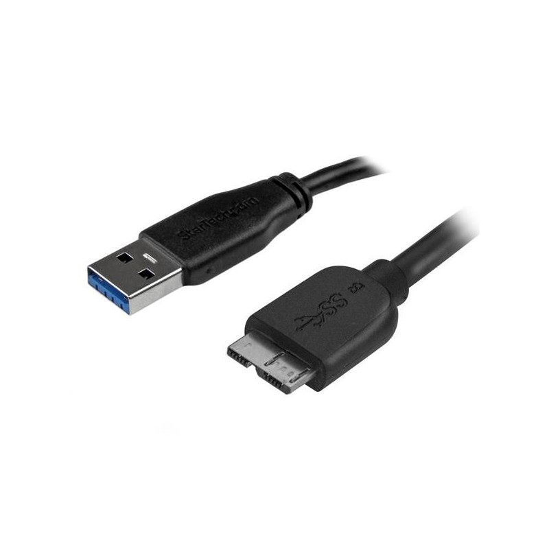 StarTech.com Cavo USB 3.0 Tipo A a Micro B slim - Connettore USB3.0 A a Micro B slim M/M - 2m