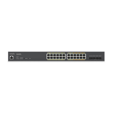 EnGenius ECS2528FP switch di rete Gestito L2+ Gigabit Ethernet (10/100/1000) Supporto Power over Ethernet (PoE) Nero