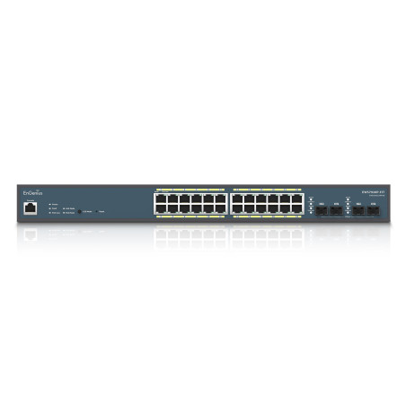 EnGenius EWS7928P-FIT switch di rete Gestito L2/L3 Gigabit Ethernet (10/100/1000) Supporto Power over Ethernet (PoE) Grigio