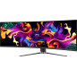 MSI MPG 491CQP QD-OLED Monitor PC 124,5 cm (49") 5120 x 1440 Pixel DQHD QDOLED Nero