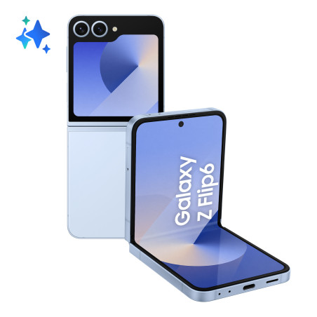 Samsung Galaxy Z Flip6 Smartphone AI, 256GB, RAM 12GB, Display 3,4" SAMOLED/6,7" Dynamic AMOLED 2X, Blue