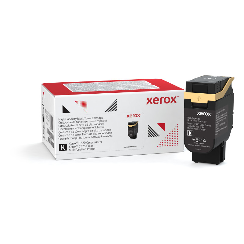 Xerox Cartuccia toner Nero a High capacity da 8000 Pagine per Stampante a colori ® C320​/​multifunzione a colori ® C325