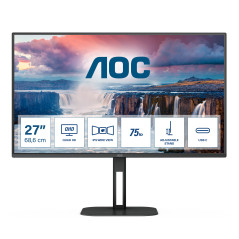 AOC V5 Q27V5C BK Monitor PC 68,6 cm (27") 2560 x 1440 Pixel Quad HD LED Nero