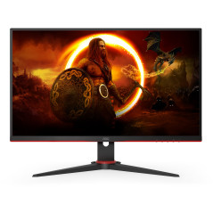 AOC G2 24G2SPAE BK LED display 60,5 cm (23.8") 1920 x 1080 Pixel Full HD Nero, Rosso