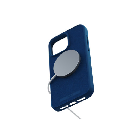 Njord byELEMENTS Suede MagSafe custodia per cellulare 17 cm (6.7") Cover Blu