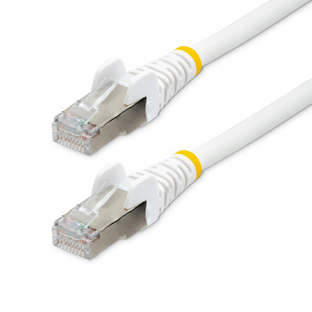 StarTech.com Cavo Ethernet CAT 6a - 7,5m - Bianco - Cavo di rete LAN Low Smoke Zero Halogen (LSZH) 10GbE 500MHz 100W PoE++ -