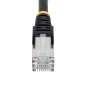 StarTech.com Cavo Ethernet CAT 6a - 50cm - Nero - Cavo di rete LAN Low Smoke Zero Halogen (LSZH) - 10GbE 500MHz 100W PoE++ -