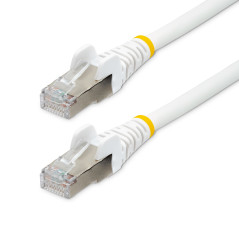 StarTech.com Cavo Ethernet CAT 6a - 7m - Bianco - Cavo di rete LAN Low Smoke Zero Halogen (LSZH) - 10GbE 500MHz 100W PoE++ -