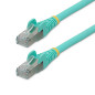 StarTech.com Cavo Ethernet CAT 6a - 1,5m - Acqua - Cavo di rete LAN Low Smoke Zero Halogen (LSZH) - 10GbE 500MHz 100W PoE++ -