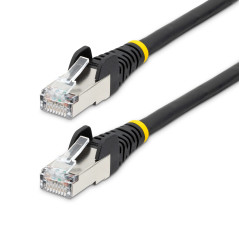 StarTech.com Cavo Ethernet CAT 6a - 2m - Nero - Cavo di rete LAN Low Smoke Zero Halogen (LSZH) - 10GbE 500MHz 100W PoE++ -