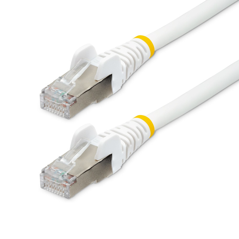 StarTech.com Cavo Ethernet CAT 6a - 1,5m - Bianco - Cavo di rete LAN Low Smoke Zero Halogen (LSZH) 10GbE 500MHz 100W PoE++ -