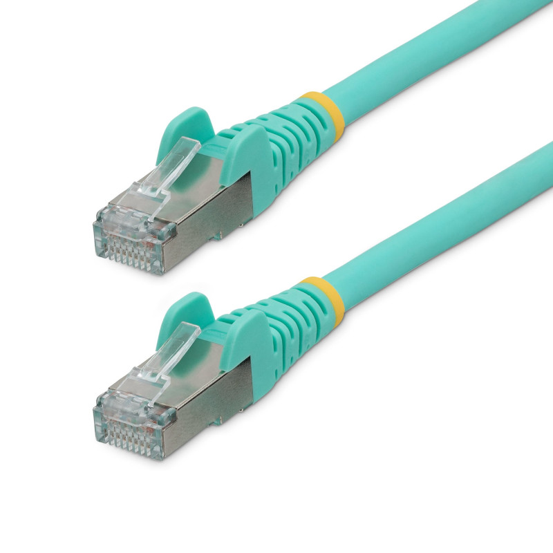 StarTech.com Cavo Ethernet CAT 6a - 7,5m - Acqua - Cavo di rete LAN Low Smoke Zero Halogen (LSZH) - 10GbE 500MHz 100W PoE++ -