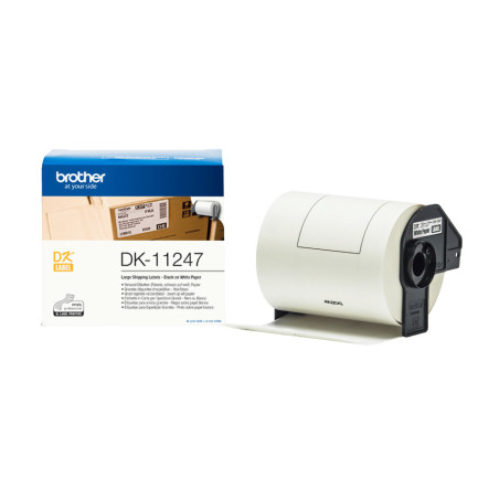 Brother DK-11247 nastro per etichettatrice Nero su bianco