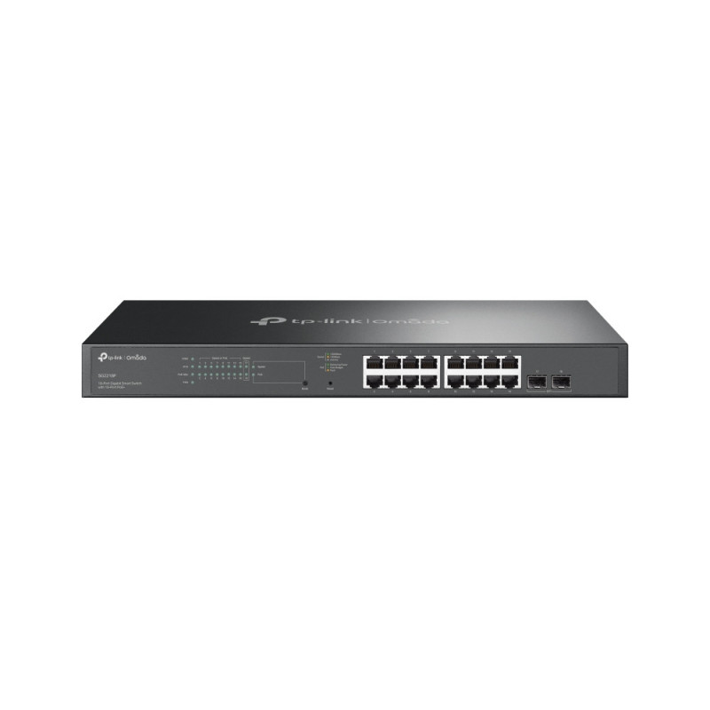 TP-Link Omada SG2218P switch di rete Gestito L2/L2+ Gigabit Ethernet (10/100/1000) Supporto Power over Ethernet (PoE) 1U Nero