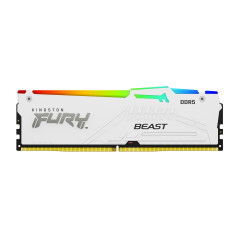 Kingston Technology FURY Beast 16GB 6000MT/s DDR5 CL36 DIMM White RGB EXPO