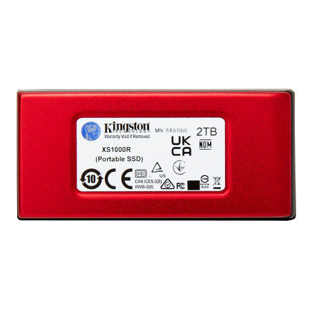 Kingston Technology 2TB SSD esterno XS1000 USB 3.2 Gen 2, Rosso