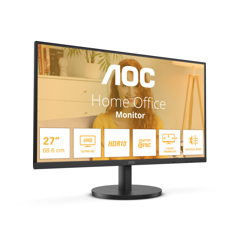 AOC B3 U27B3M Monitor PC 68,6 cm (27") 3840 x 2160 Pixel 4K Ultra HD LCD Nero