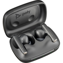 POLY Auricolari nerofumo Voyager Free 60 UC + Adattatore BT700 USB-A + Custodia di ricarica di base