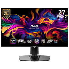 MSI MAG 271QPX QD-OLED E2 Monitor PC 67,3 cm (26.5") 2560 x 1440 Pixel Wide Quad HD QDOLED Nero