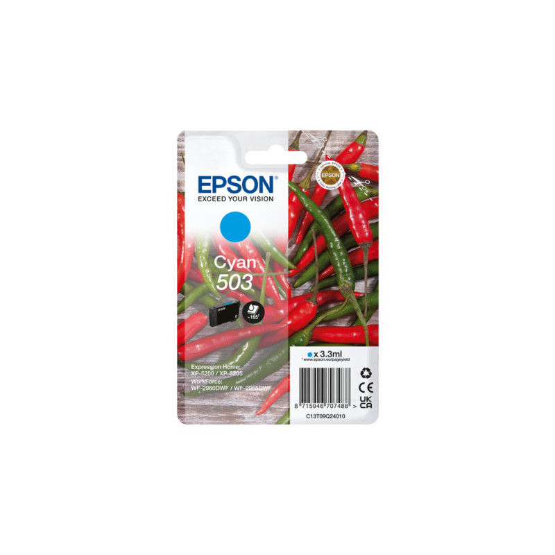 Epson 503 cartuccia d'inchiostro 1 pz Originale Resa standard Blu