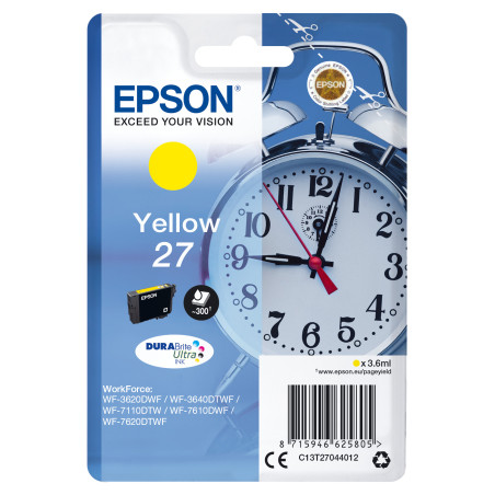 Epson Alarm clock Cartuccia Sveglia Giallo Inchiostri DURABrite Ultra 27