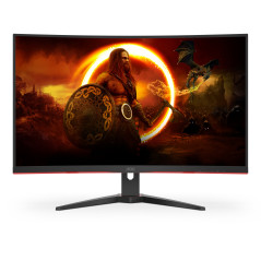 AOC G2 C32G2ZE/BK Monitor PC 80 cm (31.5") 1920 x 1080 Pixel Full HD LED Nero, Rosso