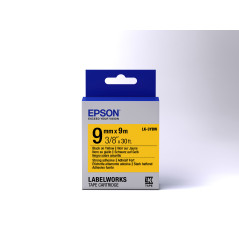 Epson Nastro fondo Pastello Giallo per testo Nero, altamente adesivo 9/9 LK-3YBW