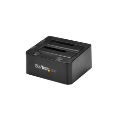 StarTech.com Docking Station USB 3.0 per doppio Hard Disk SSD   SATA da 2.5"   3.5" con UASP